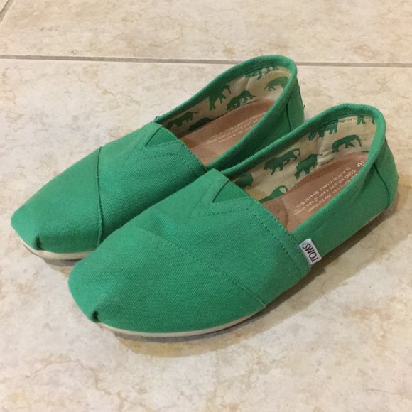 toms shoes green